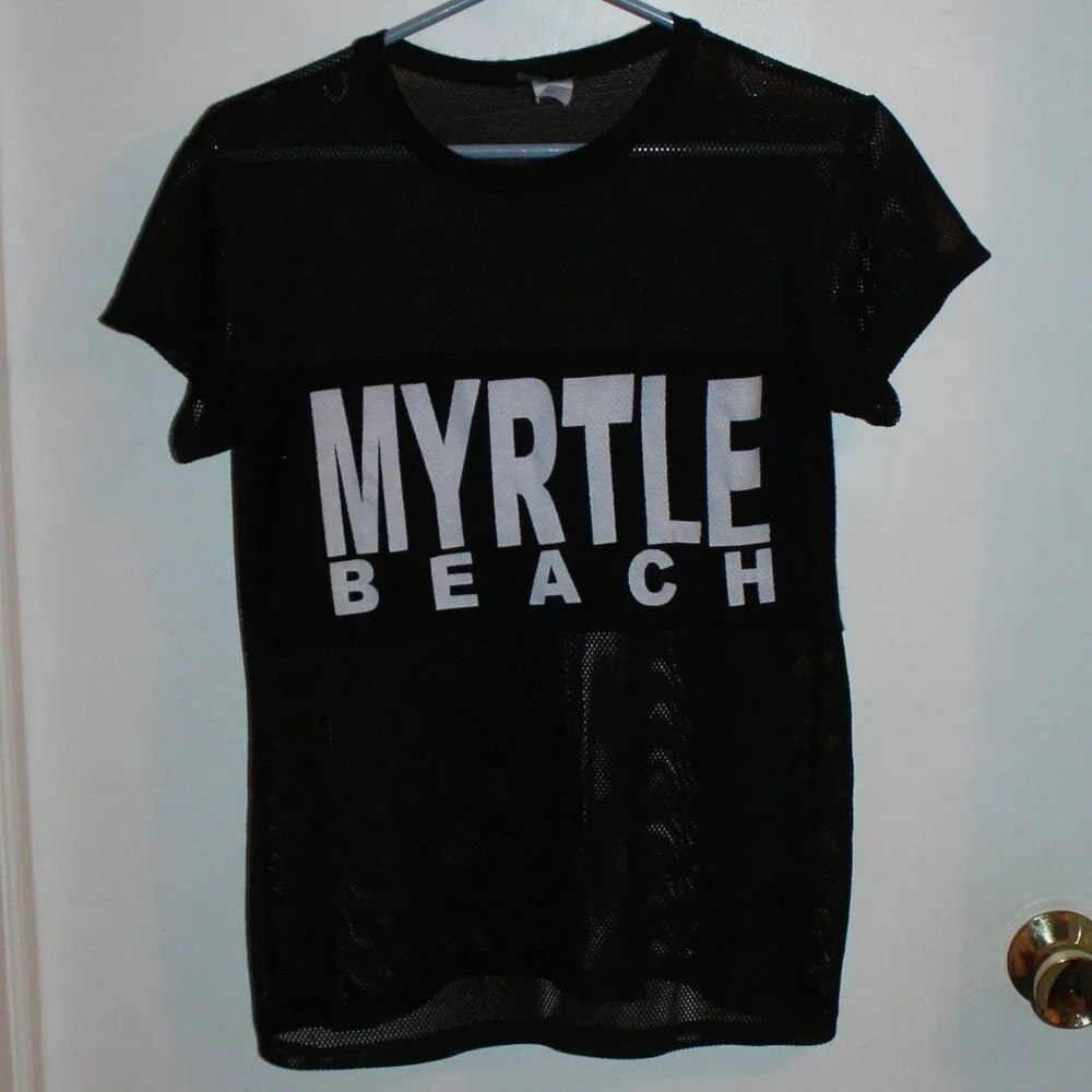 Girl's Black mesh 